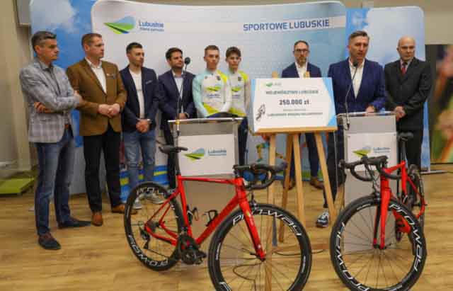 Wsparcie dla lubuskich kolarzy