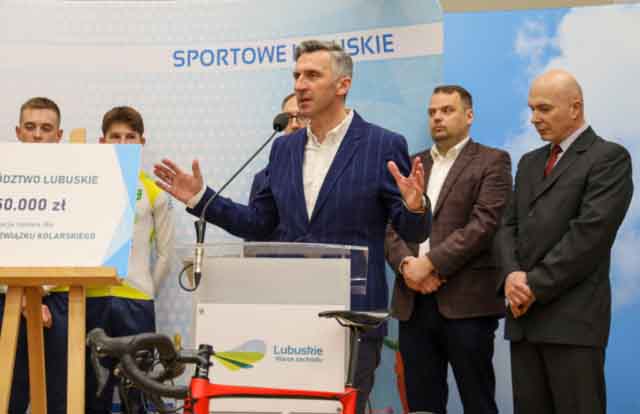 Wsparcie dla lubuskich kolarzy