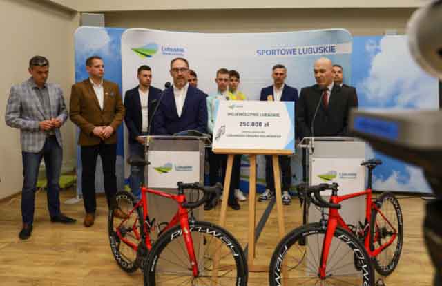 Wsparcie dla lubuskich kolarzy