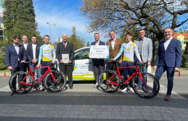 Wsparcie dla lubuskich kolarzy