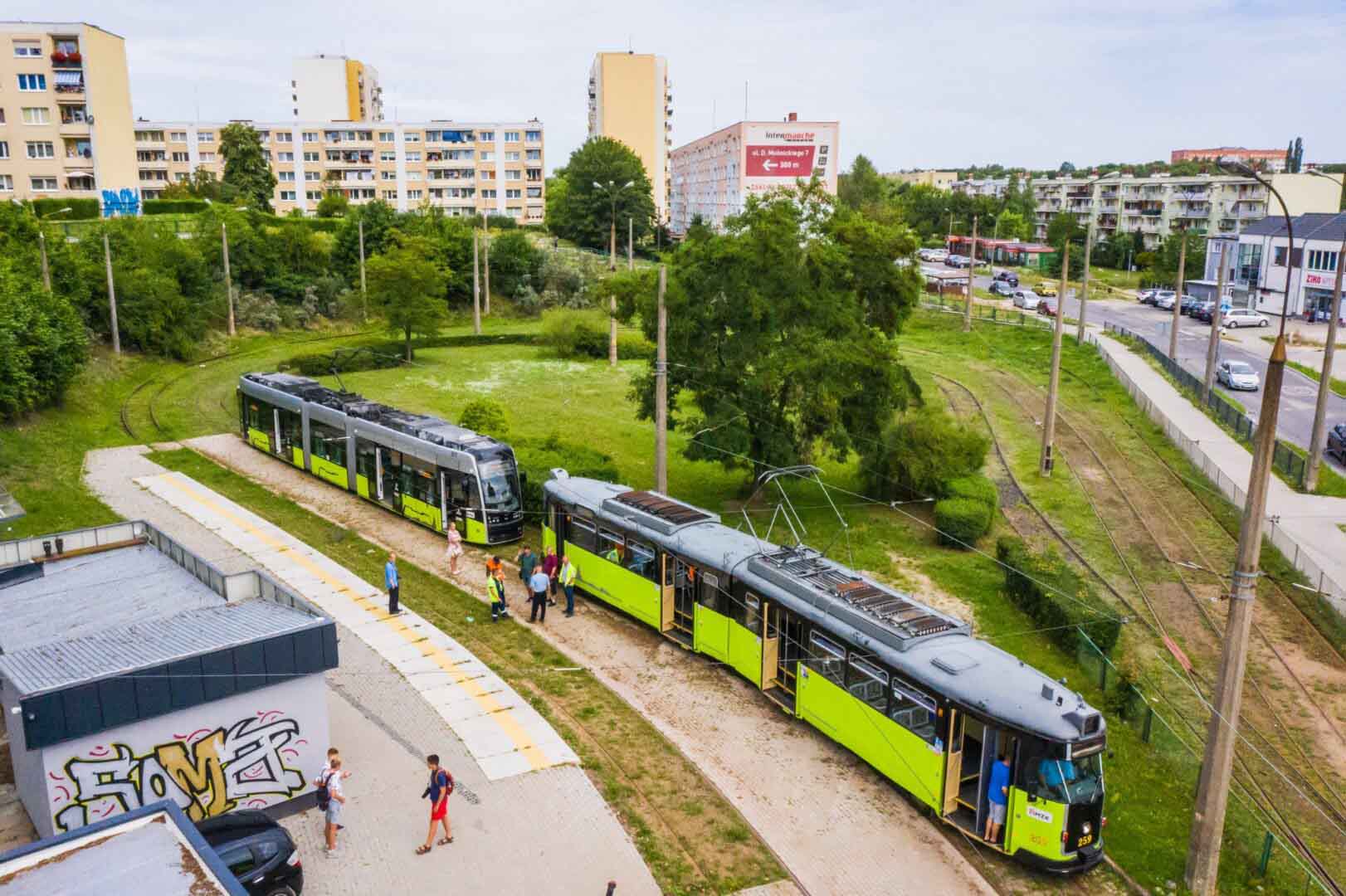   Miasto testuje linię tramwajową na Piaski Na torach Helmut i Twist