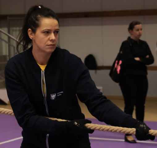 VI Ogólnopolska Olimpiada Urzędów Marszałkowskich w Drzonkowie - przeciąganie liny