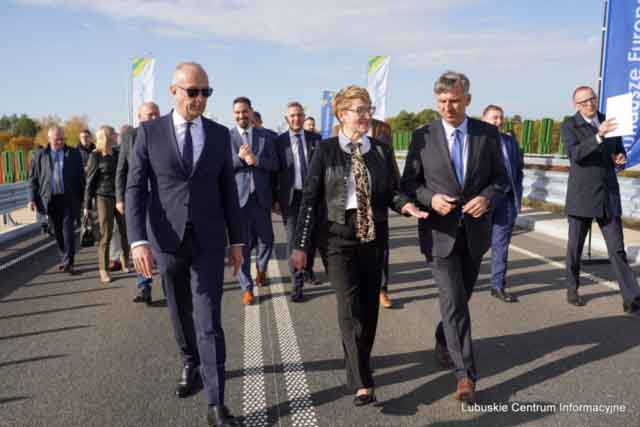 Oficjalne otwarcie mostu w Milsku