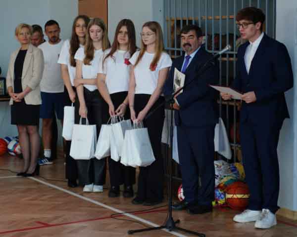 Otwarcie sali gimnastycznej w LO im. Banacha w Żaganiu