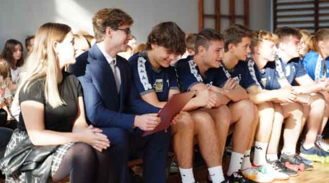 Otwarcie sali gimnastycznej w LO im. Banacha w Żaganiu