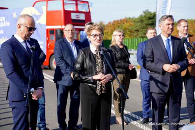 Oficjalne otwarcie mostu w Milsku