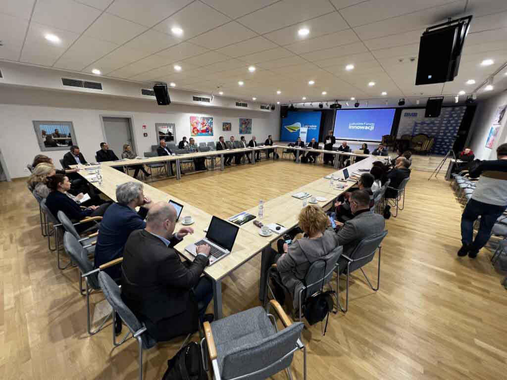 Sala konferencyjna Muzeum Ziemi Lubuskiej.