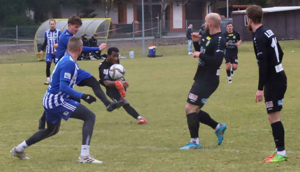 Siedmiu mężczyzn na boisku