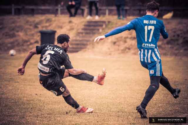 Lechia Zielona Góra - Flota Świnoujście (fot. dbteam.pl/Dariusz Biczyński)