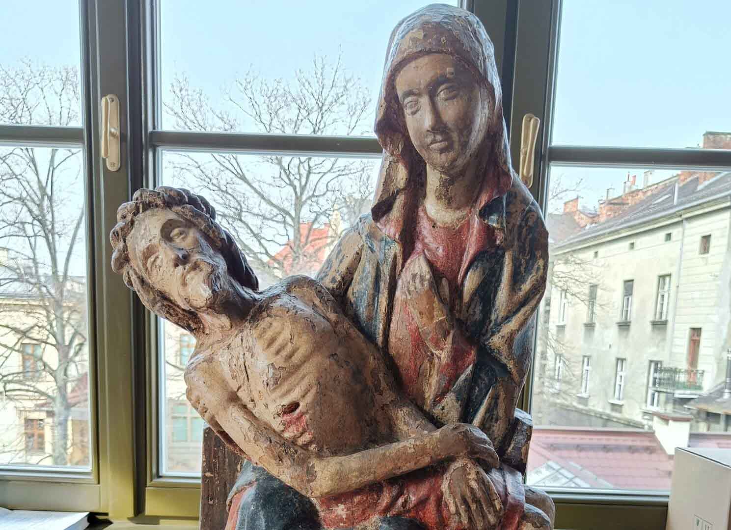   Po latach odnaleziono Pietę z kościoła w Nowym Miasteczku