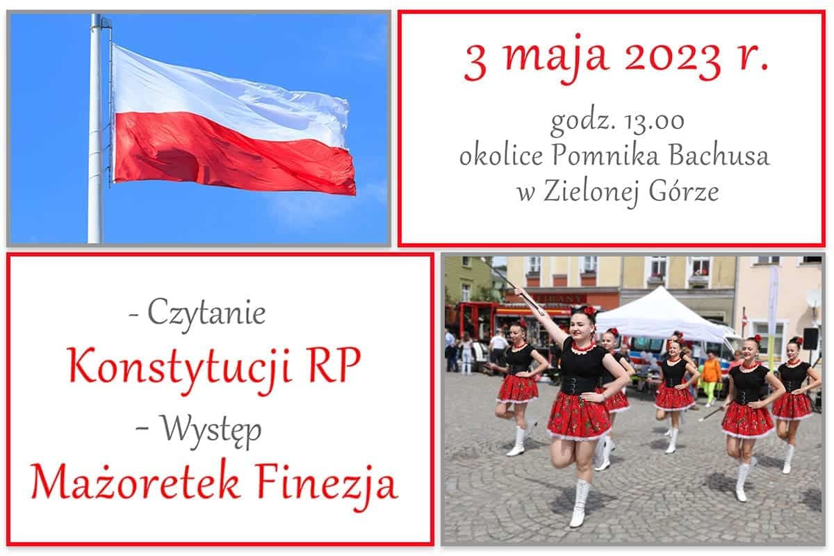 3maja Zaproszenie na czytanie Konstytucji RP z okazji Święta 3 Maja Czytajmy Konstytucję Dbajmy o wolne media wolne sądy wolną Polskę