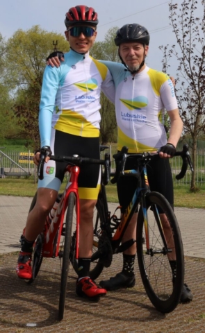 Prezentacja kolarskiej reprezentacji województwa lubuskiego juniorów