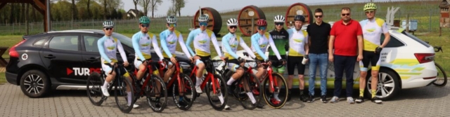 Prezentacja kolarskiej reprezentacji województwa lubuskiego juniorów