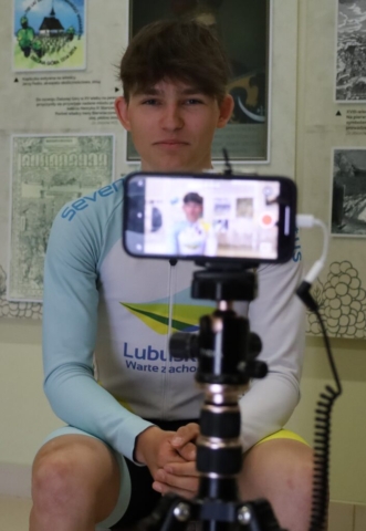 Prezentacja kolarskiej reprezentacji województwa lubuskiego juniorów