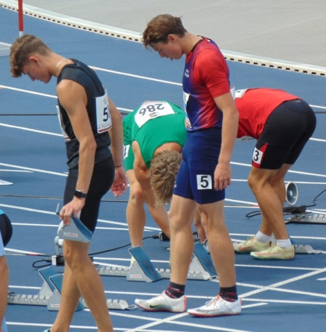 Hubert Trościanka na Ogólnopolskiej Olimpiadzie Młodzieży w Chorzowie Fot. ULKS Uczniak Szprotawa/Facebook