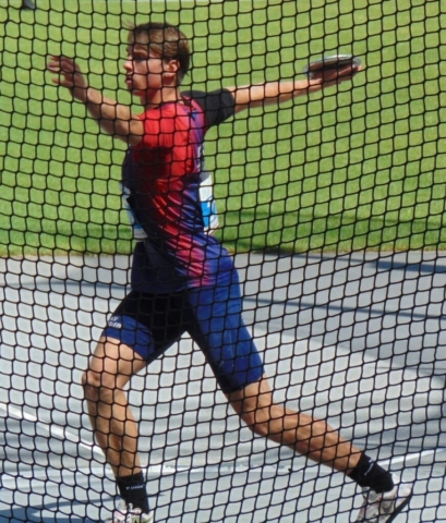 Hubert Trościanka na Ogólnopolskiej Olimpiadzie Młodzieży w Chorzowie Fot. ULKS Uczniak Szprotawa/Facebook