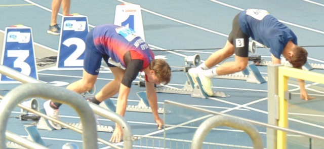 Hubert Trościanka na Ogólnopolskiej Olimpiadzie Młodzieży w Chorzowie Fot. ULKS Uczniak Szprotawa/Facebook