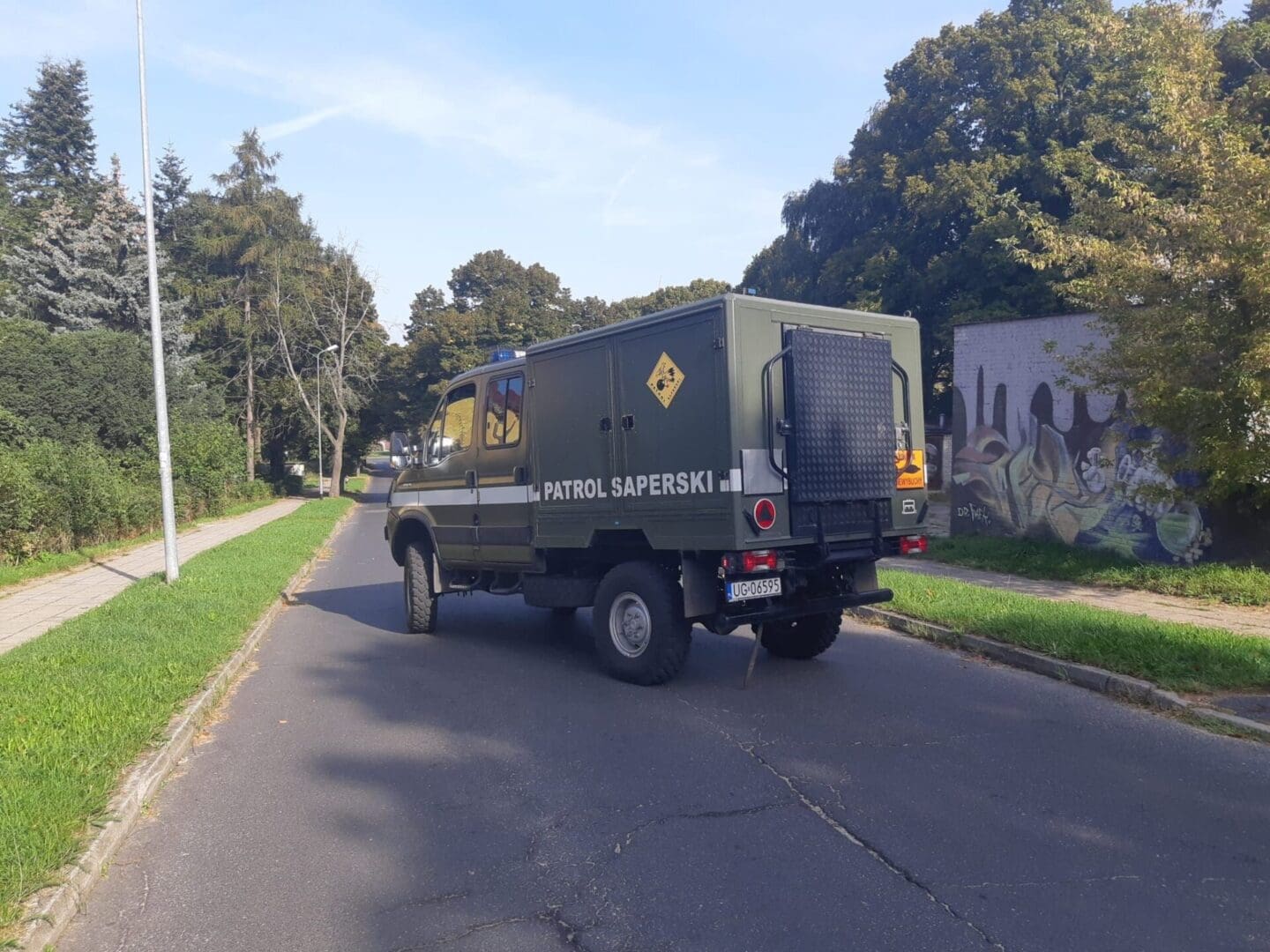   Zielona Góra Saperzy wywieźli niewybuchy z ul Dzikiej Mieszkańcy mogą wracać do domów Zobacz zdjęcia