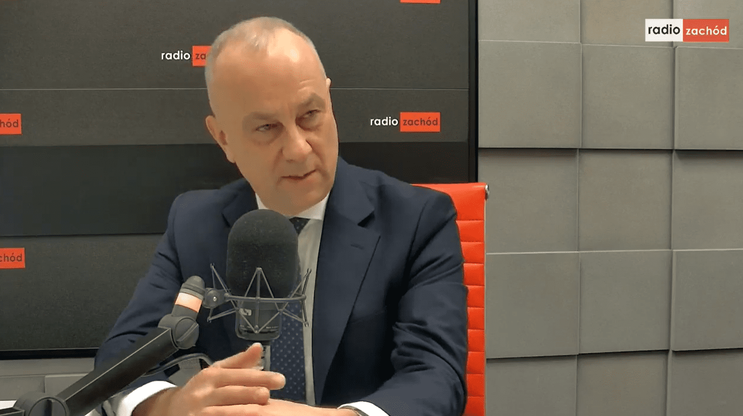   Marszałek Marcin Jabłoński na antenie Radia Zachód