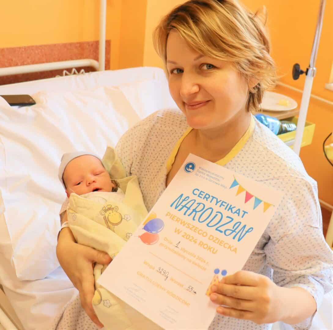   Pierwsze maluszki urodzone w 2024 roku w gorzowskiej lecznicy