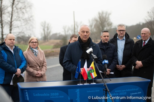 Podsumowanie projektu „Rozbudowa drogi wojewódzkiej nr 295 w miejscowości Miodnica”  zrealizowane w ramach programu RPO 2014-2020. fot. Tomasz Browarczyk