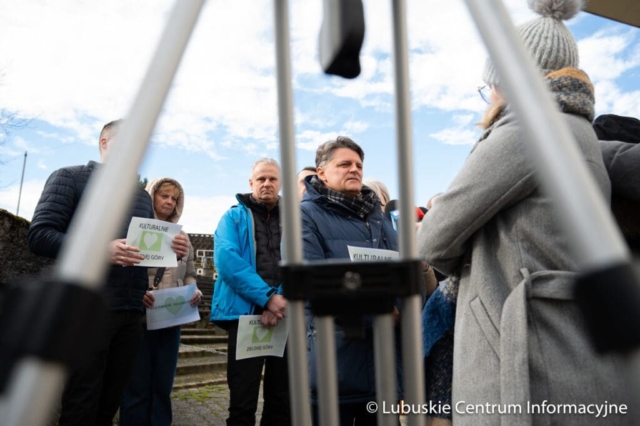 Konferencja prasowa nt. amfiteatru w Zielonej Górze Konferencja prasowa nt. amfiteatru w Zielonej Górze