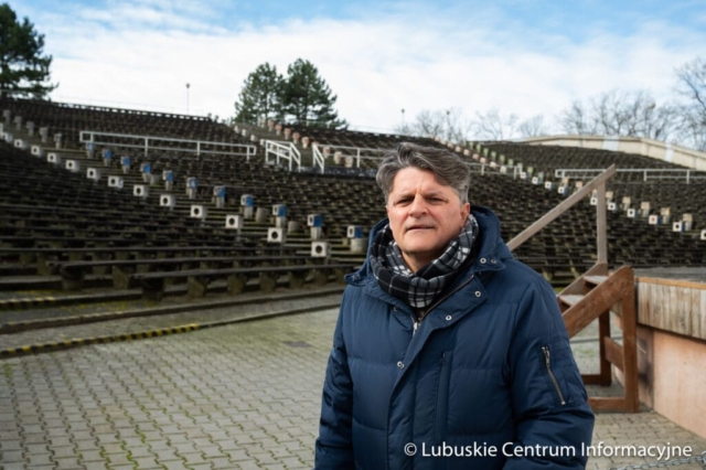 Konferencja prasowa nt. amfiteatru w Zielonej Górze Konferencja prasowa nt. amfiteatru w Zielonej Górze