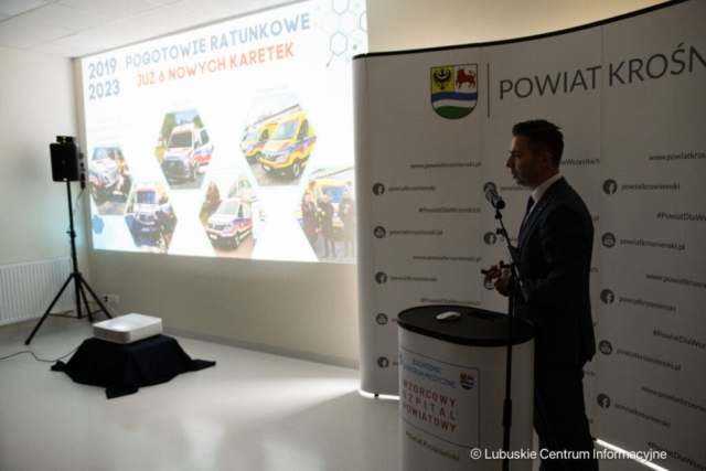 Uroczyste otwarcie nowej pracowni tomografii komputerowej w szpitalu w Krośnie Odrzańskim. 25.03.2024