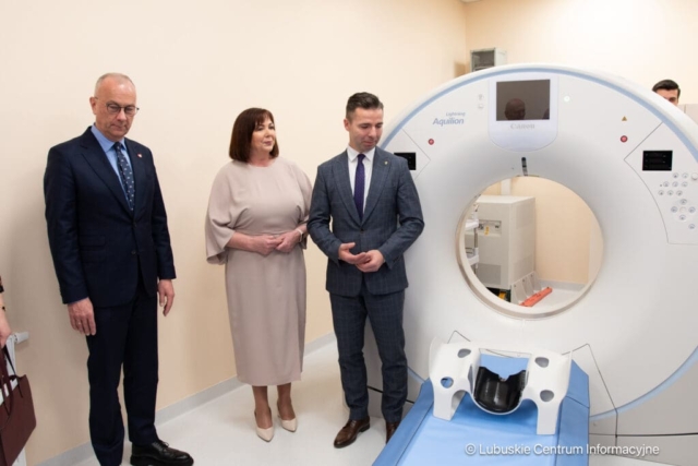 Uroczyste otwarcie nowej pracowni tomografii komputerowej w szpitalu w Krośnie Odrzańskim. 25.03.2024