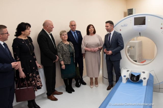 Uroczyste otwarcie nowej pracowni tomografii komputerowej w szpitalu w Krośnie Odrzańskim. 25.03.2024