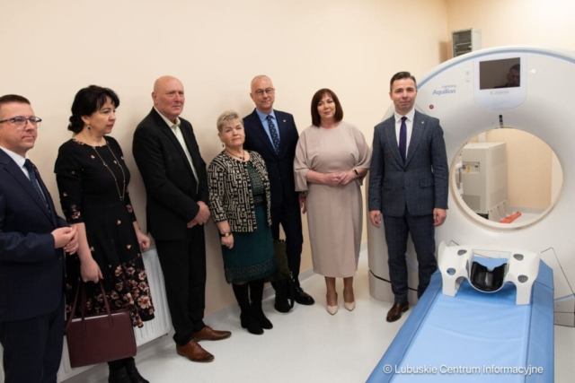Uroczyste otwarcie nowej pracowni tomografii komputerowej w szpitalu w Krośnie Odrzańskim. 25.03.2024