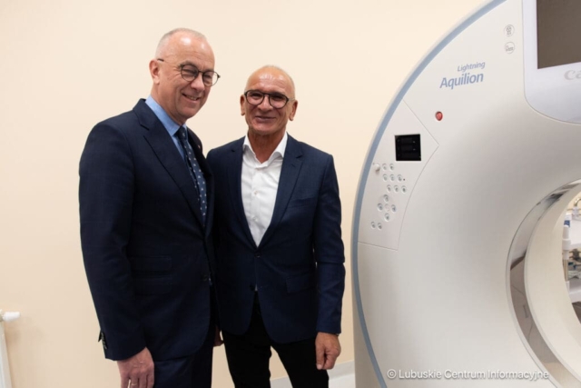 Uroczyste otwarcie nowej pracowni tomografii komputerowej w szpitalu w Krośnie Odrzańskim. 25.03.2024