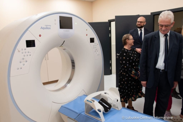 Uroczyste otwarcie nowej pracowni tomografii komputerowej w szpitalu w Krośnie Odrzańskim. 25.03.2024