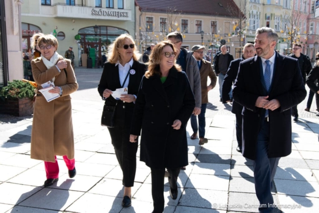 Wizyta Marszałkiki Senatu Małgorzaty Kidawy-Błońskiej w Zielonej Górze. 26.03.2024