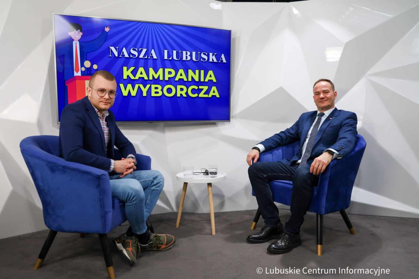 Radosław Brodzik w studiu LCI Nasza Lubuska kampania Wyborcza Brodzik KO o zmianie Lewicy na PO oraz najważniejszych zmianach w Zielonej Górze WIDEO