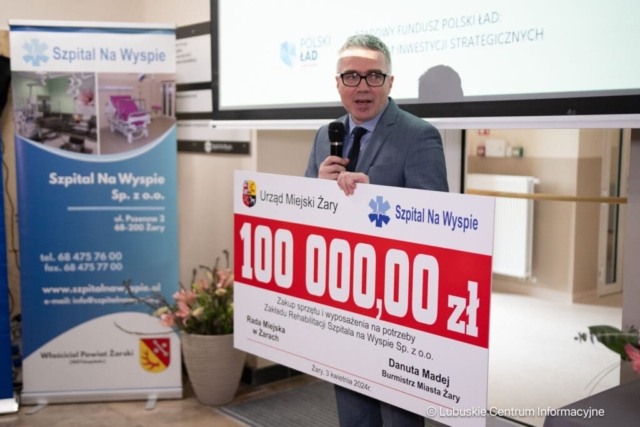 Rozbudowa szpitala na wyspie w Żarach. 03.04.2024