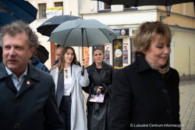 Konferencja Marcina Pabierowskiego z Aleksandrą Gajewską, Hanną Zdanowską i Jackiem Karnowski. 19.04.2024