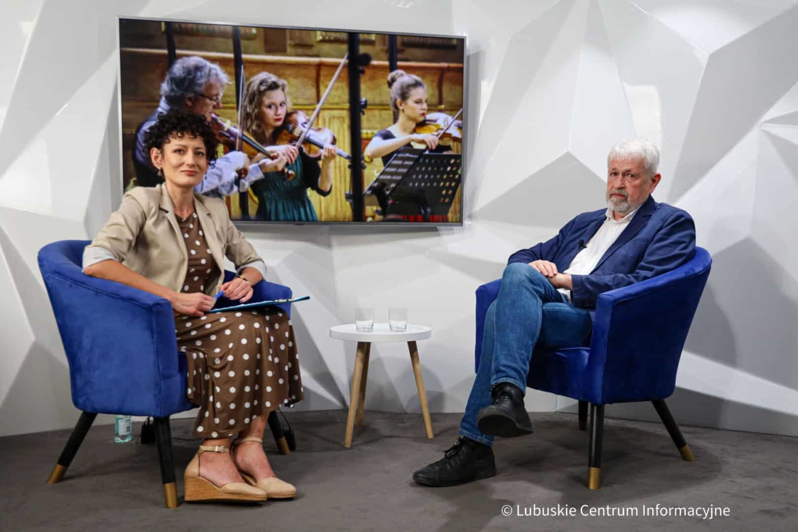 Cezary Zych w studiu LCI  Bach Vivaldi i  Händel Przedsionek Raju w Lubuskiem WIDEO