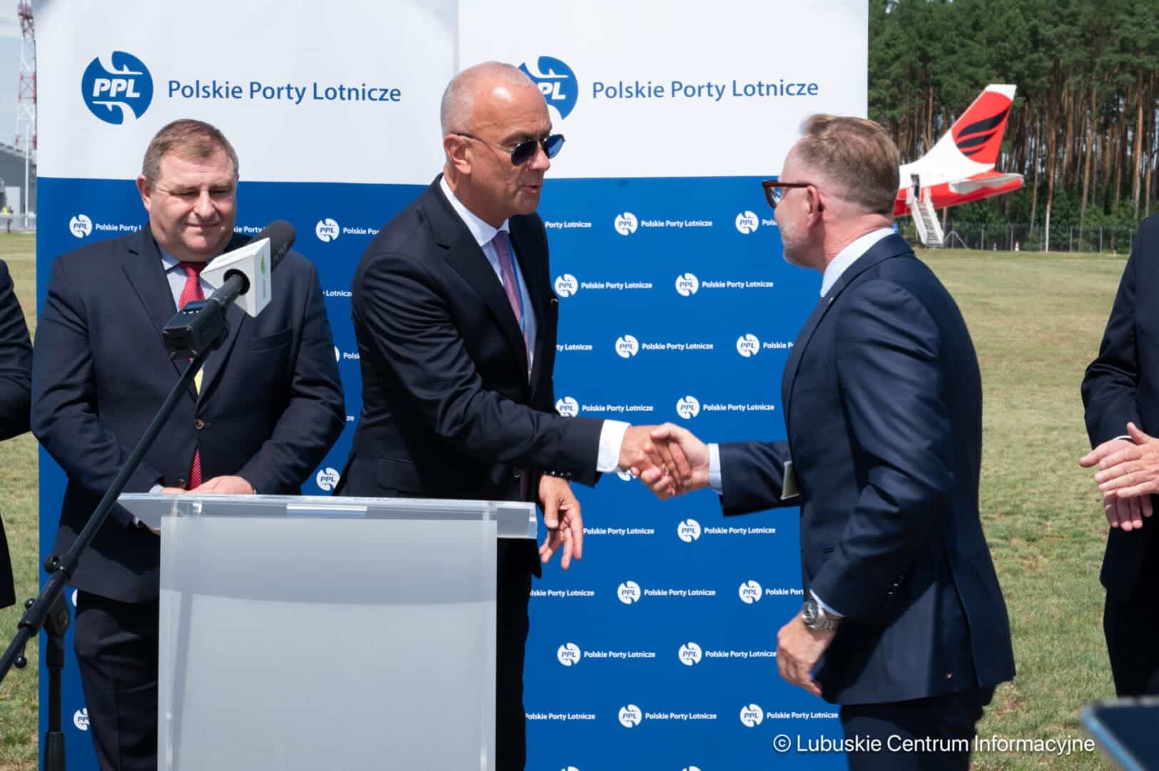 Port Lotniczy w Babimoście z nowym terminalem - konferencja prasowa. 26.07.2024 Port lotniczy Zielona GóraBabimost Port lotniczy Zielona GóraBabimost leci z nowym terminalem
