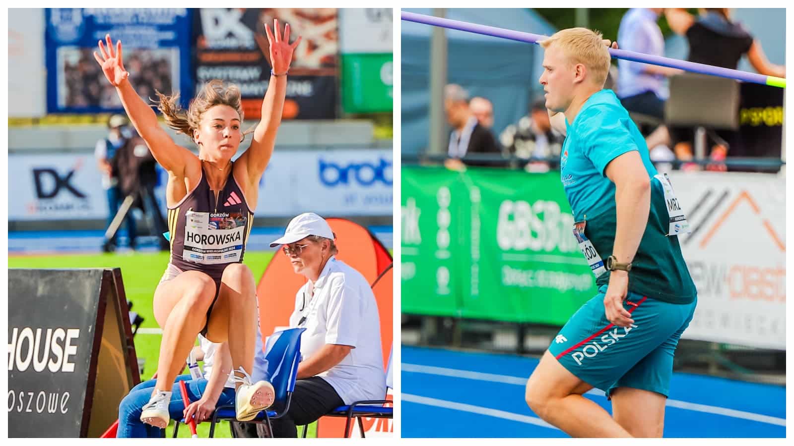 Kobieta skacząca w dal i mężczyzna rzucający oszczepem  Horowska i Mrzygłód bez błysku w Paryżu Finału nie będzie