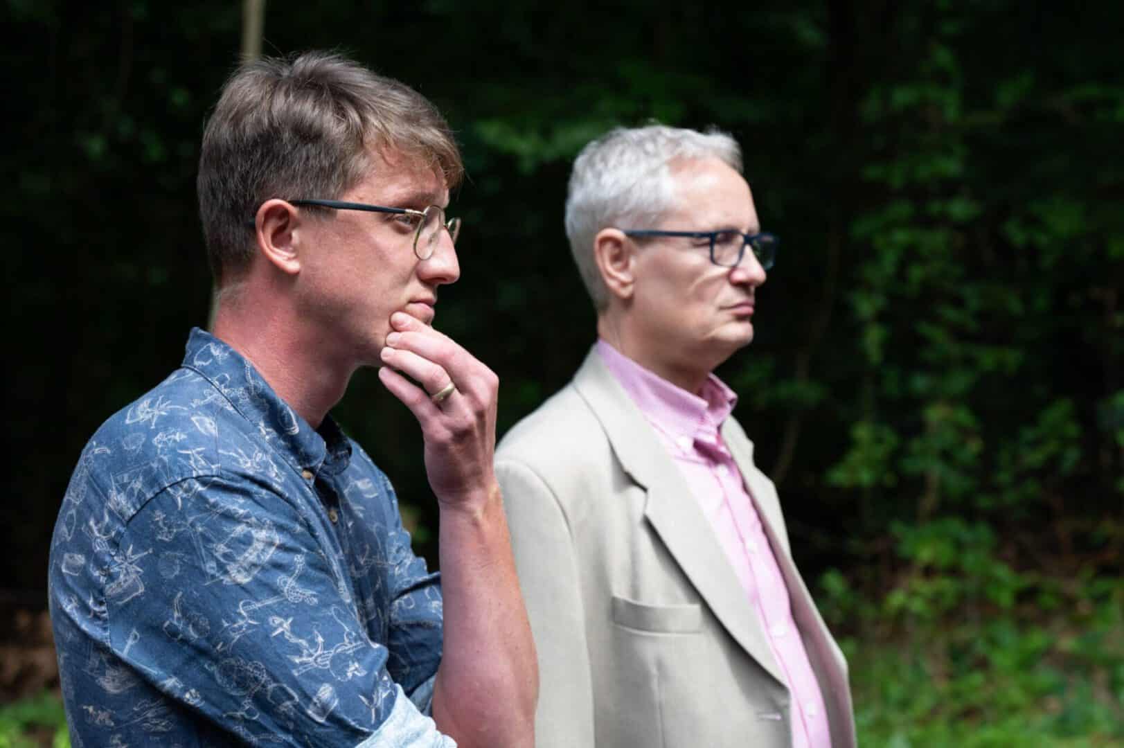 Dr Przemysław Zakowicz wojewódzki konsultant psychiatrii dzieci i młodzieży Na drugim planie Andrzej Żywień dyrektor Centrum Leczenia Dzieci i Młodzieży w Zaborze  Czy jesteśmy blisko rewolucji w leczeniu dzieci i młodzieży