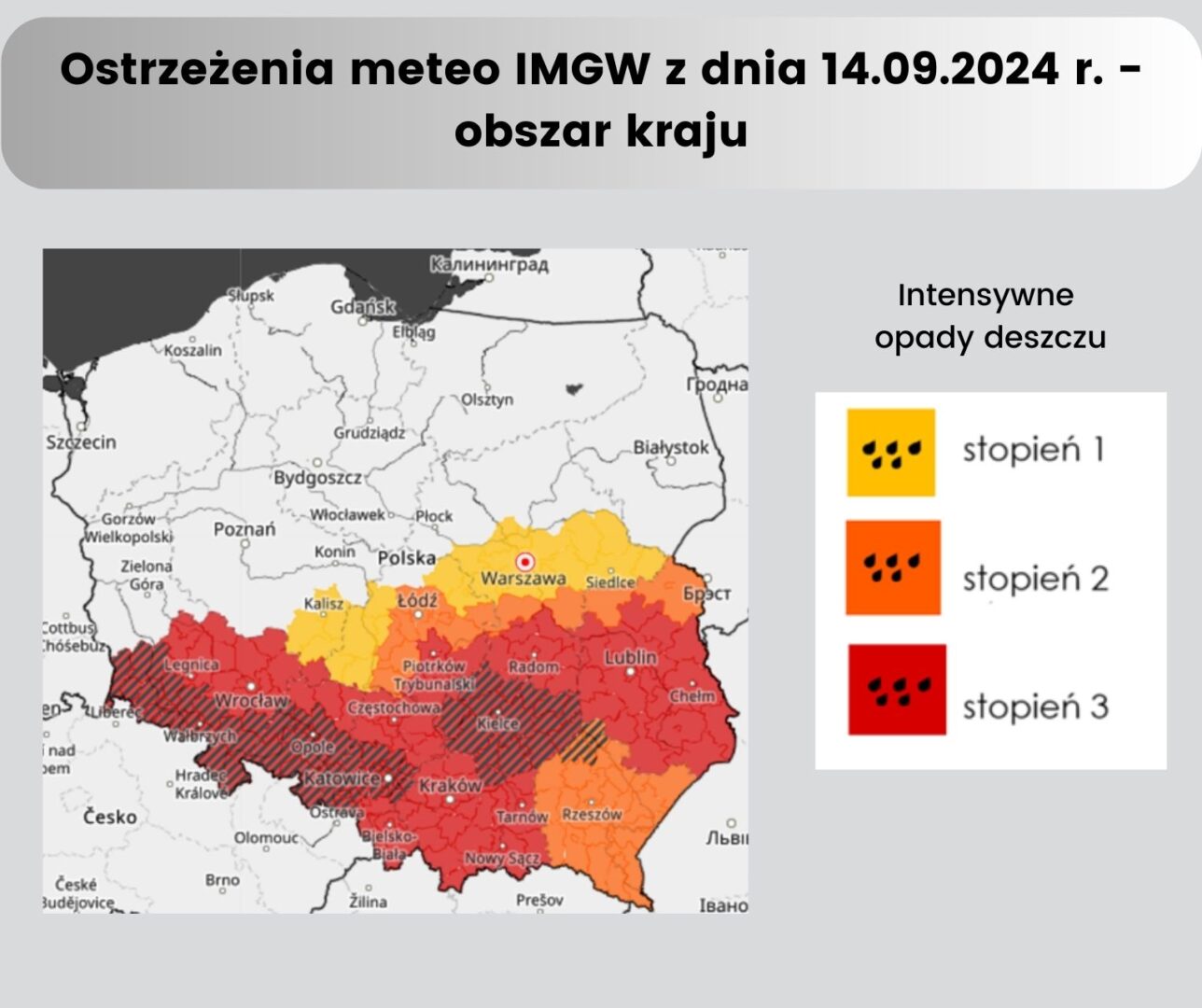 IMGW mapy  Służby wojewody monitorują stan rzek w naszym regionie AKTUALIZACJA