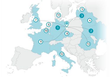 Administracyjna mapa Europy Fot. Urząd Statystyczny w Zielonej Górze