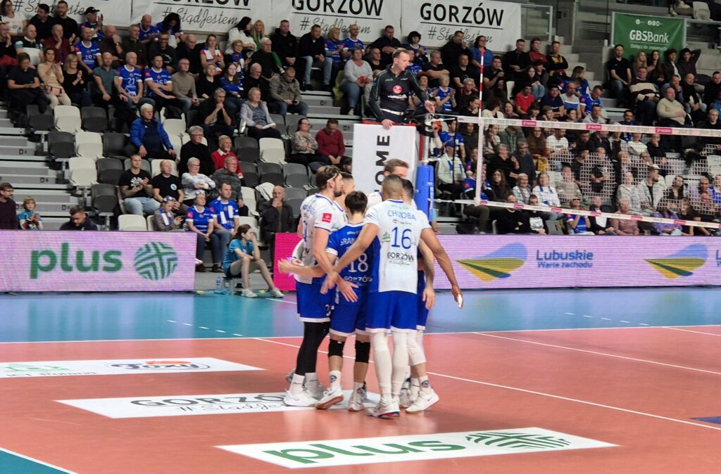 Zawodnicy Cuprum Stilonu Gorzów w meczu z Barkom Każany Lwów