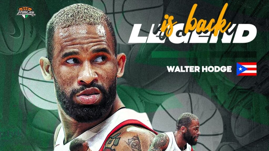 Twarz mężczyzny na planszy z napisem "Legend is back"