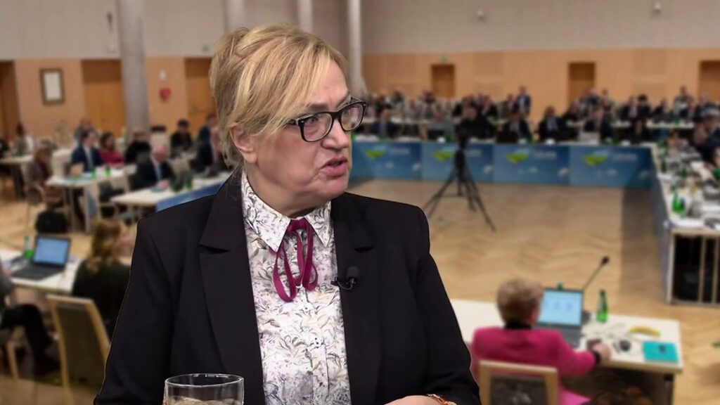 Radna województwa lubuskiego Alicja Makarska z Platformy Obywatelskiej w studiu LCI.