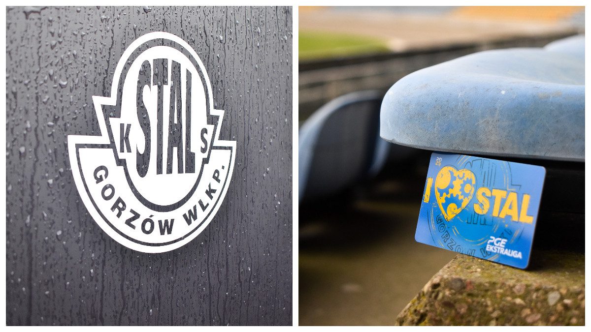 Kolaż ze zdjęć z logo Stali Gorzów i karnetem  Dług Stali Gorzów Olbrzymi Władze miasta deklarują że