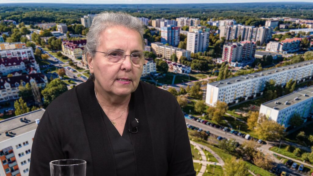 Bożena Ronowicz, zielonogórska radna PiS, w studiu Lubuskiego Cetrum Informacyjnego.