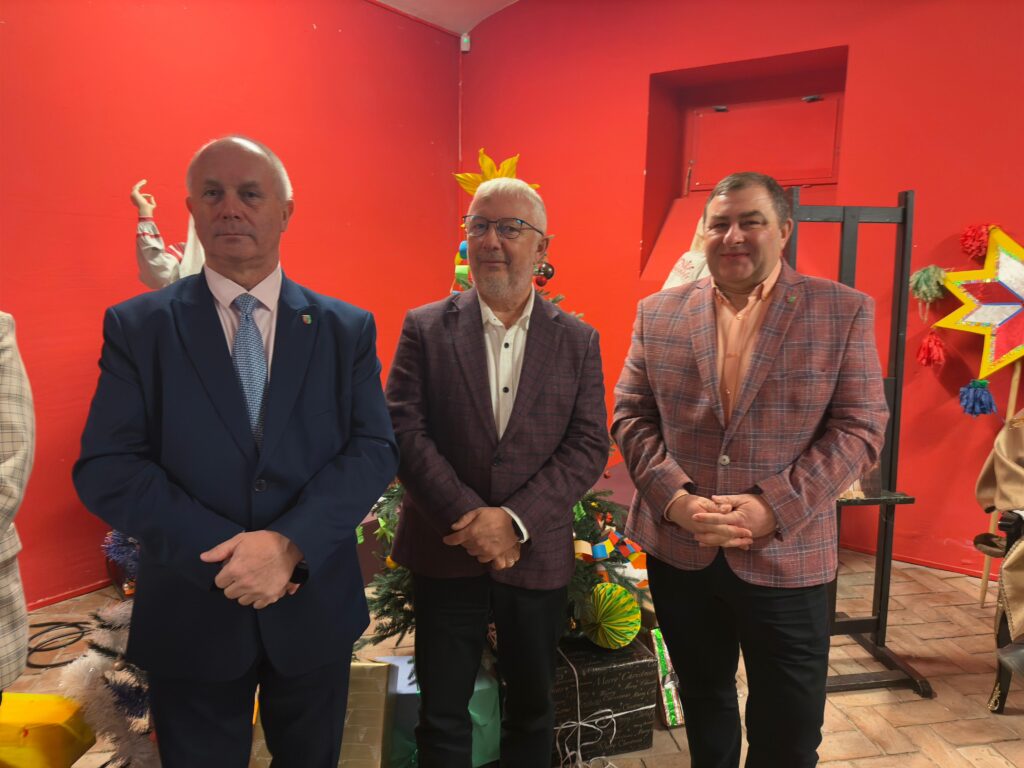 Konferencja prasowa zapowiadająca jarmark bożonarodzeniowy w Ochli.