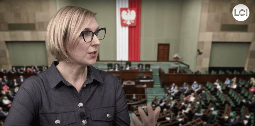 Katarzyna Osos w studio LCI